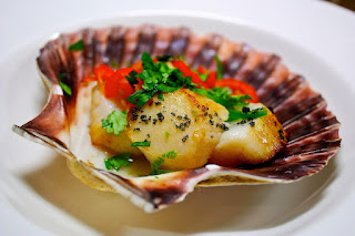 Scallops with Chilli & Icelandic Ash Salt