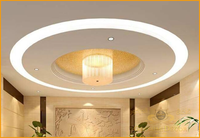 ارقي 40 تصميم ديكورات جبسوم بورد للصالة وغرفة المعيشة