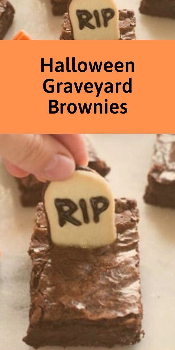 Halloween Graveyard Brownies - Cooking Recipe