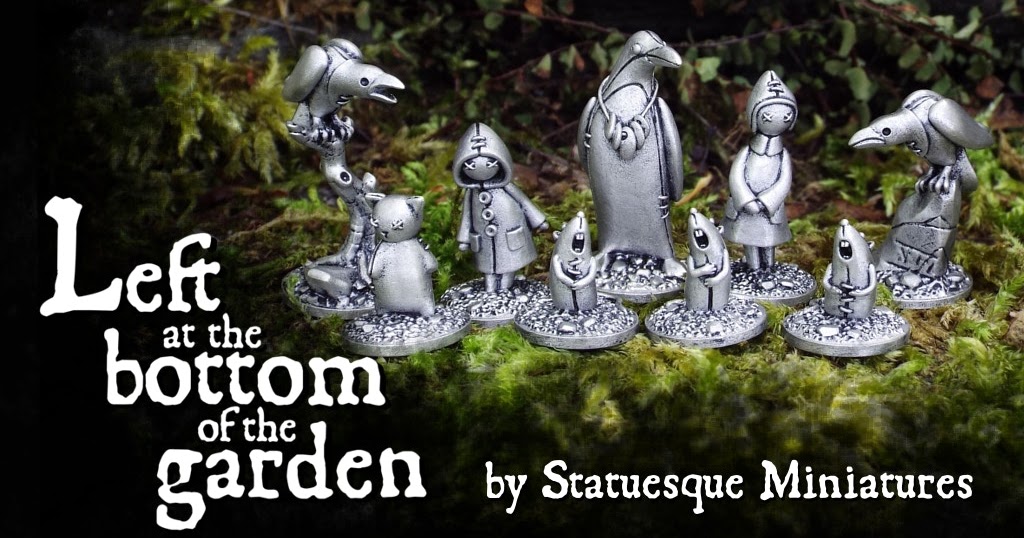 Tabletop Fix Statuesque Miniatures Left at the Bottom of the Garden