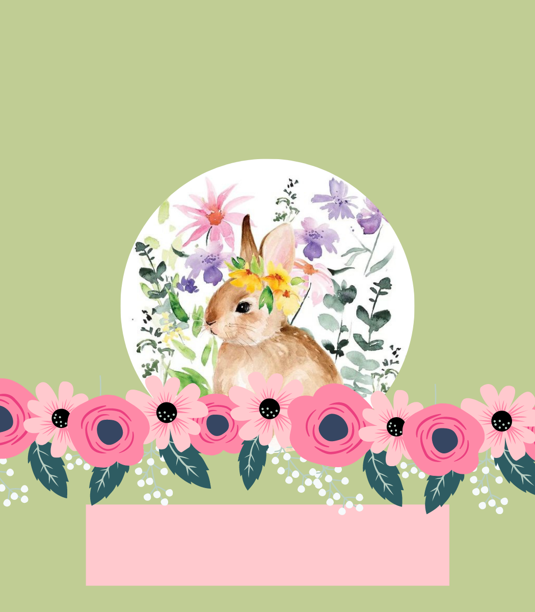 Folded Easter Place Card Printable | Home Chic Club: Folded Easter