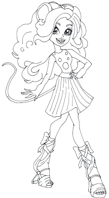 Printable Coloring Pages Monster High Boo York
