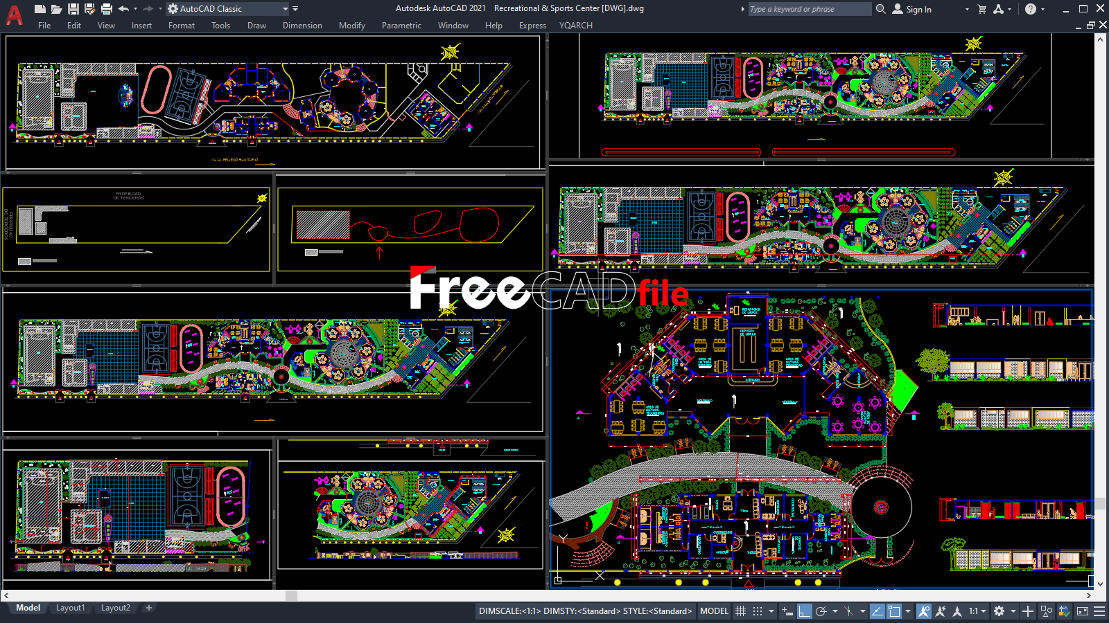 Recreational & Sports Center [DWG]
