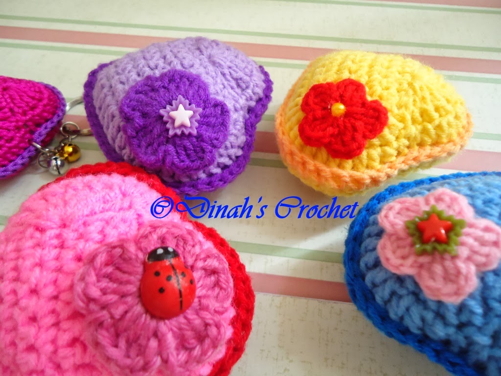 Dinah Crochet Keychains and pincushion