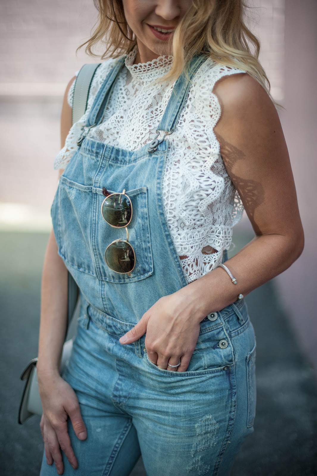 Her Name Is Sylvia How to make overalls look feminine