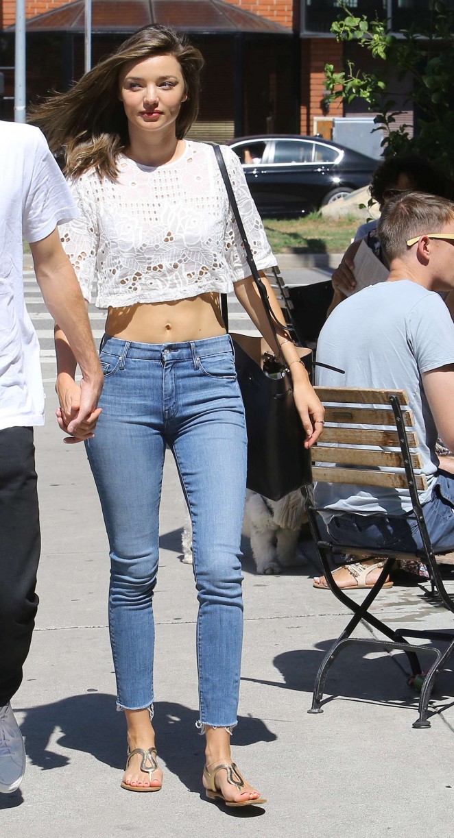 Gymnastics and More! Miranda Kerr in Jeans Out in Brentwood