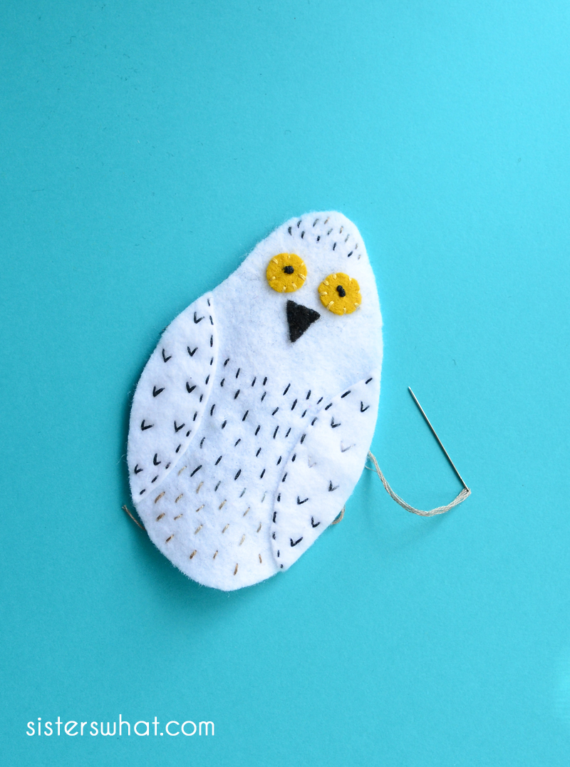 Harry Potter Felt Owl Hedwig Sewing Tutorial and Pattern Sisters, What!