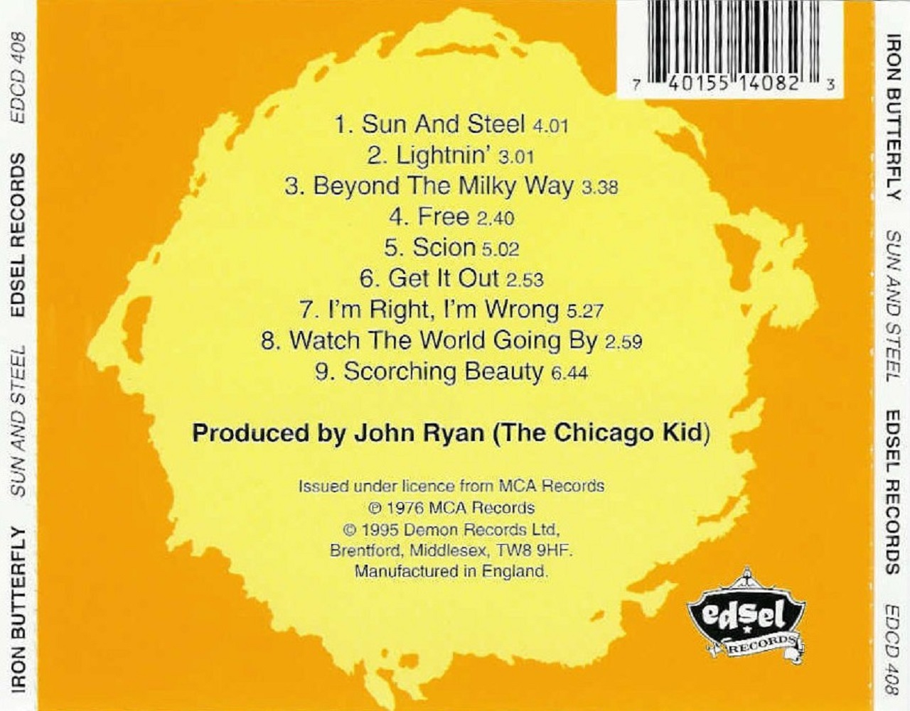 Classic Rock Covers Database Iron Butterfly Sun and Steel (1975)