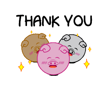Image result for thank you gif pig