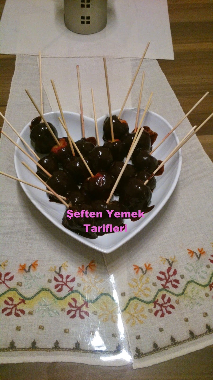 çikolatalı çilek tarifi