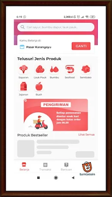 founder tumbas in aplikasi belanja sayur online semarang bayu mahendra saubig startup pasar tradisional