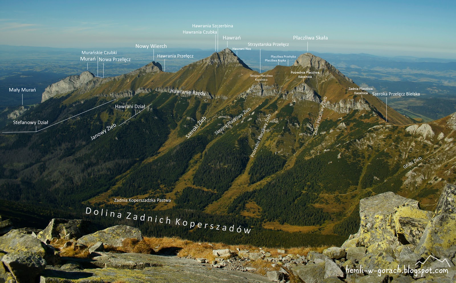 Panorama z Jagnięcego Szczytu
