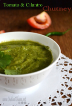 Tamatar Dhaniya Chutney Tomato Cilantro Chutney