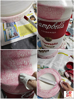 lechera con craquelado