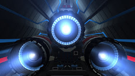 Battlestar Galactica Viper launch animatedfilmreviews.filminspector.com