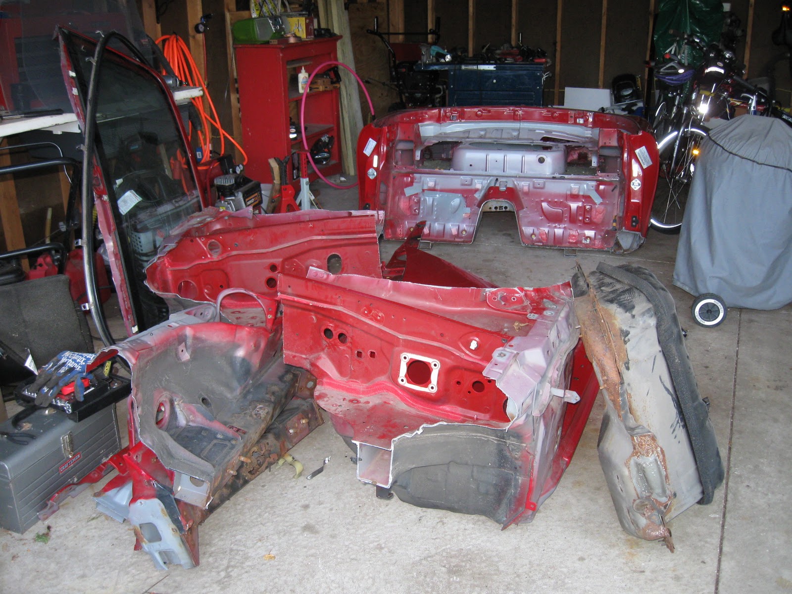 Scott's Locost 7 Build Ever cut a car in half?