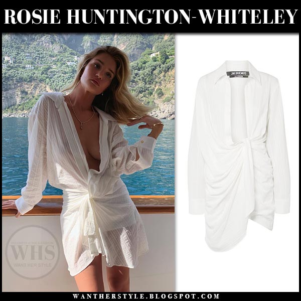 jacquemus white mini dress