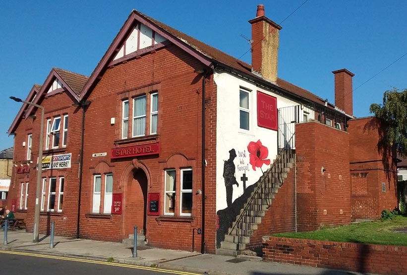 Barnsley & District War Memorials Cudworth, Star Hotel, Barnsley Road