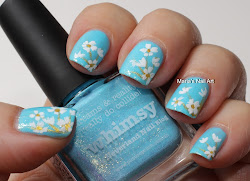 artsy nail colors three nails whimsy flowers wednesday polish flower marias