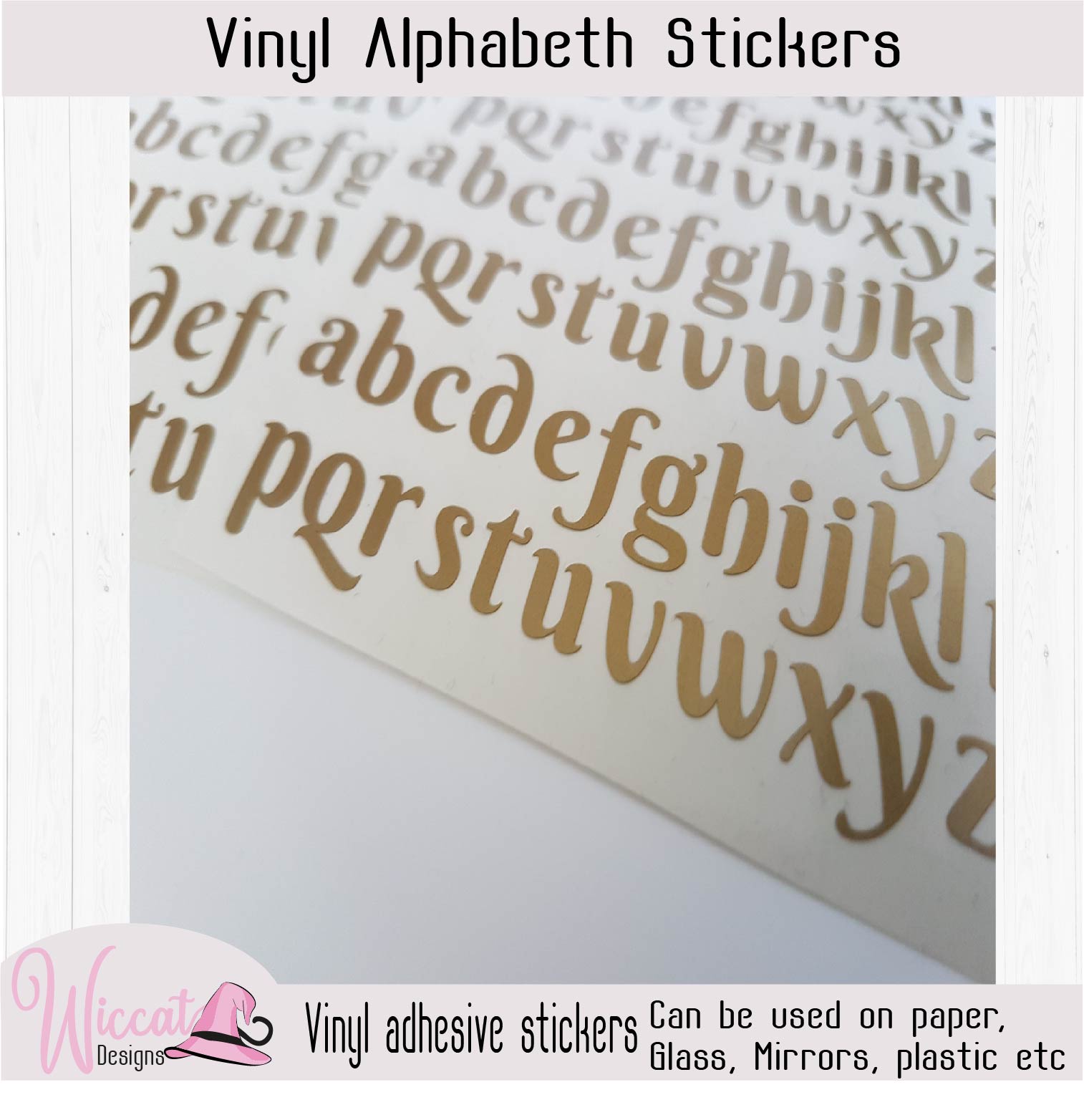 Vinyl Letter Stickers Thankyou Letter