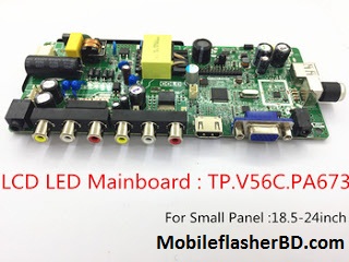 Download LED TV Board TP.V56.PA673 Universal Software Free For All By Jonaki Telecom