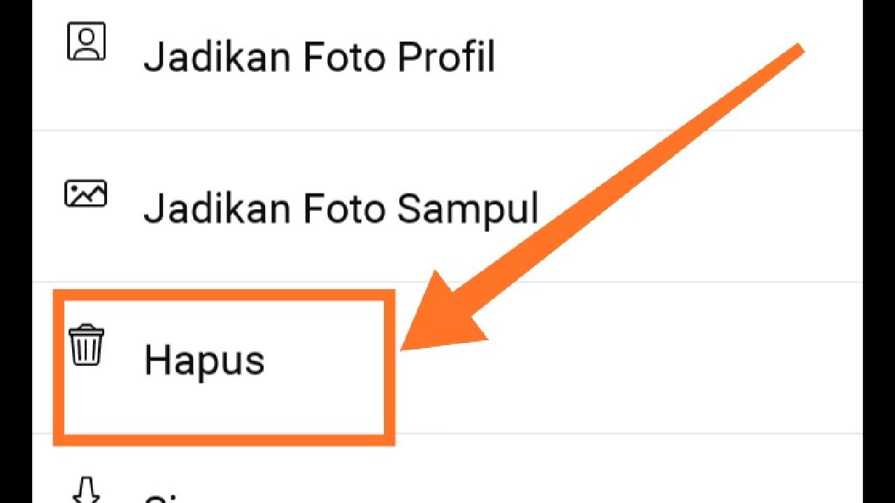 Cara menghapus album foto di FB