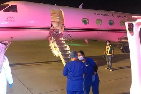 Citizen in Asir surprised after Health Ministry send Private Plane to transfer his daughter to Hospital to Riyadh