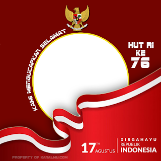 frame twibbon ucapan selamat hut ri ke 76 mentahan  psd png - kanalmu