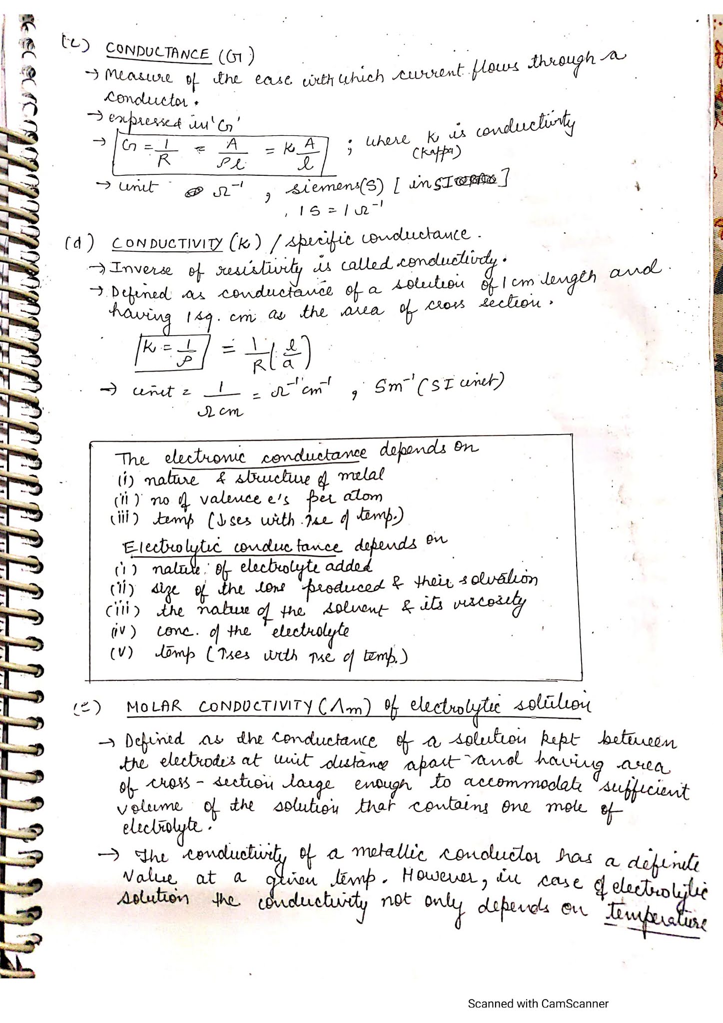 Chapter 3 Electrochemistry Class 12 Handwritten Notes PDF download