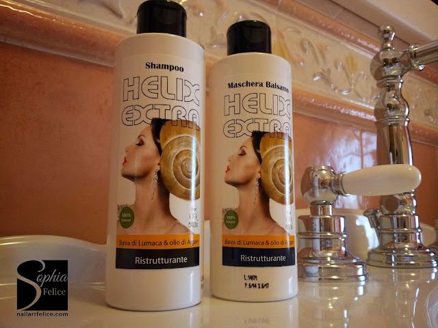 Helix Extra Shampoo Ristrutturante ed Helix Extra Maschera Balsamo Ristrutturante 02