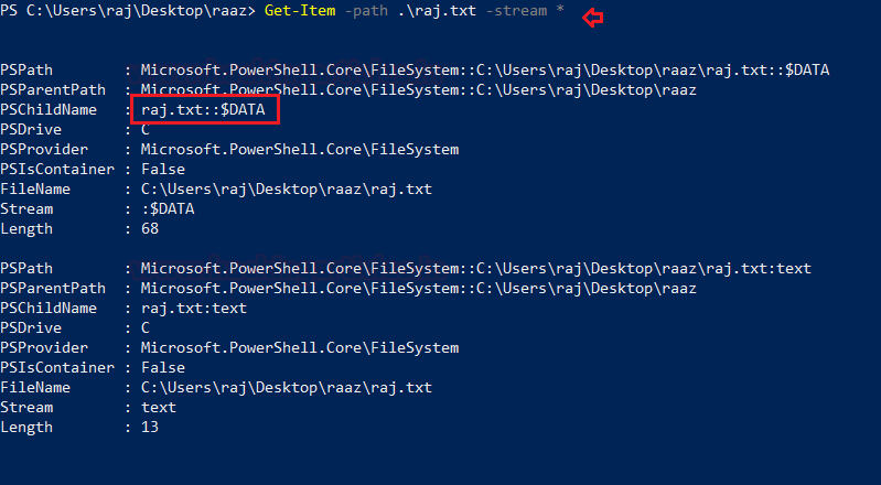 Alternate Data Streams for Defense Evasion