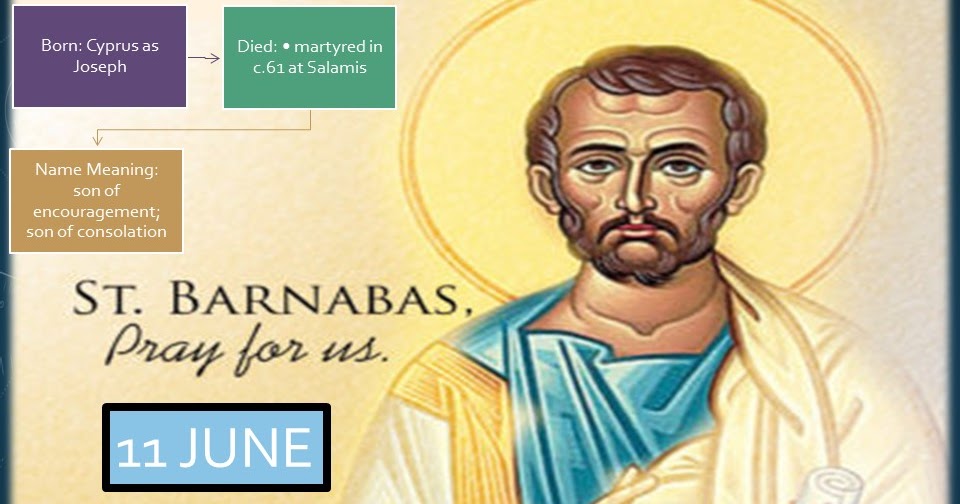 A 5MINUTE OUTREACH Saint Barnabas