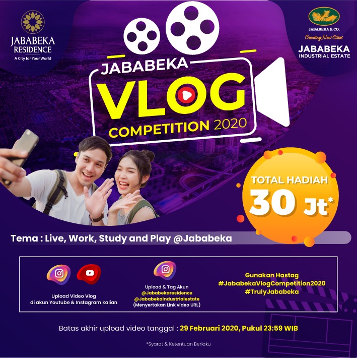 Jababeka Vlog Competition 2020 -Total Hadiah 30 Juta