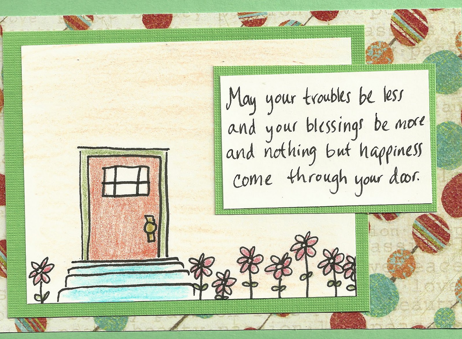 Debbie Dots Greeting Card Blog New Home Door