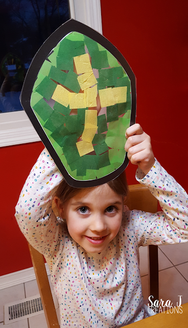 St. Patrick's Miter is the perfect craft for Catholic kids. This stained glass craft is perfect for decorating for St. Patrick's Day.