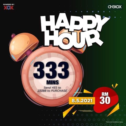 ONEXOX Happy Hour 333 Minit ONEXOX Happy Hour 333 Minit