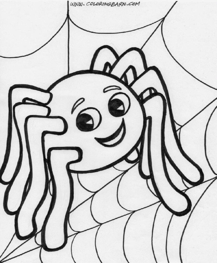 spider coloring sheet