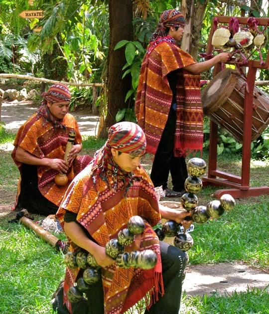 A Maya musical trio played for us at Finca La Azotea , a coffee plantation ...