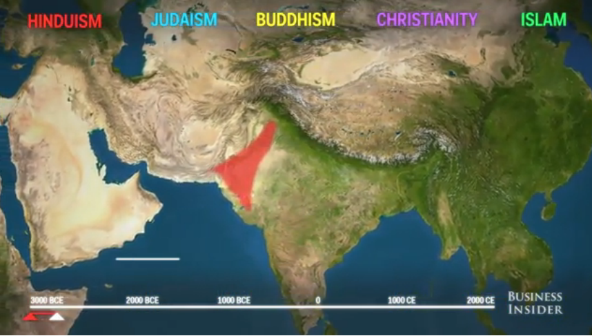 😀 Top 5 major religions in the world. Animated map shows how religion ...