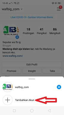 Cara Membuat Akun Instagram Baru di Hp Yang Sama di Android - WAFBIG