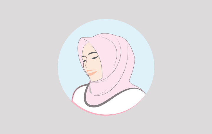 Hijab Logo Fashion vector