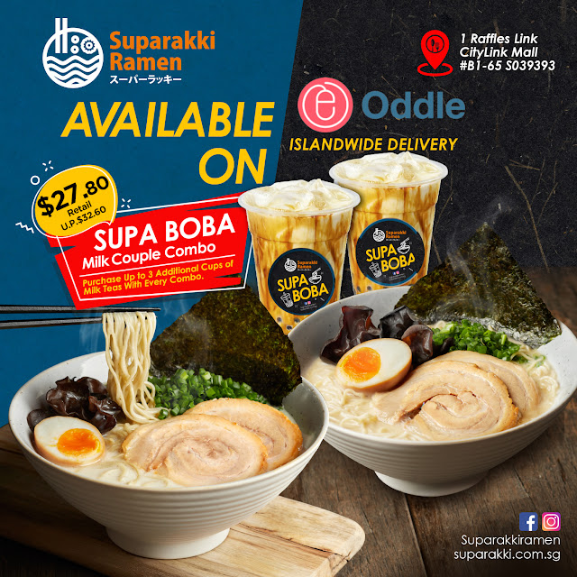 Suparakki Ramen Launches New Bubble Tea Combo with Islandwide Delivery!