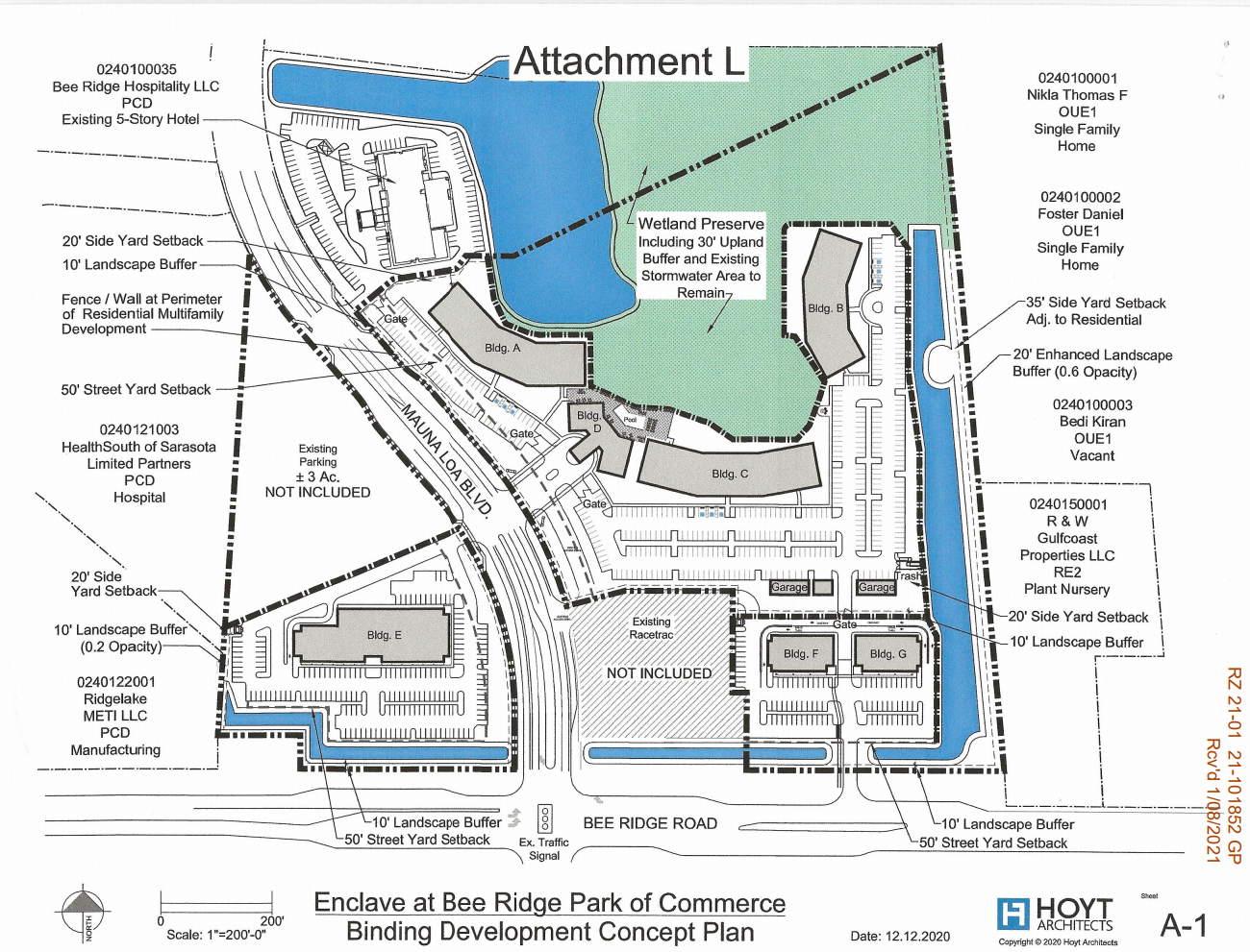 New apartments and businesses proposed opposite Lake Sarasota entrance
