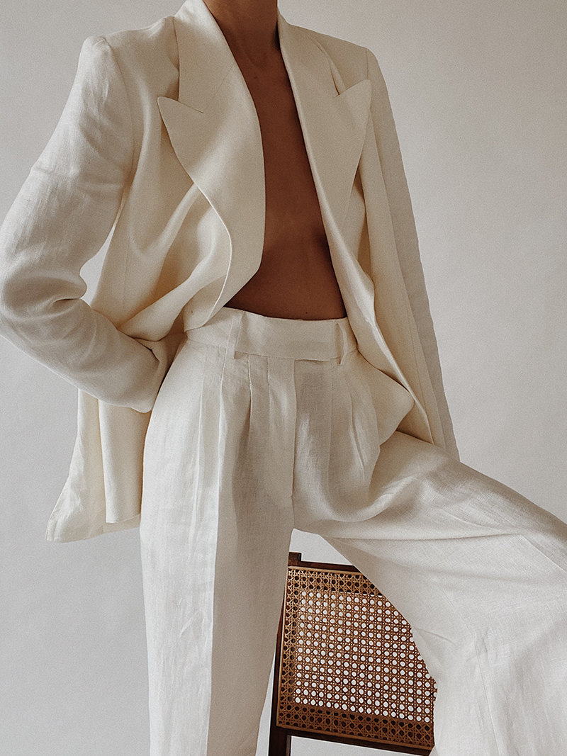 Style File | Spring Trend: The White Trouser Suit / Pantsuit