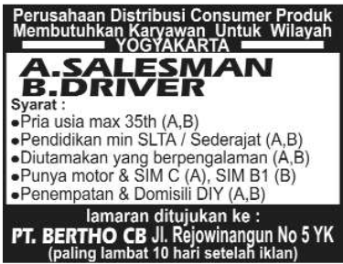 Featured image of post Kompas Lowongan Kerja Driver Lowongan kerja non asn kecamatan harjamukti