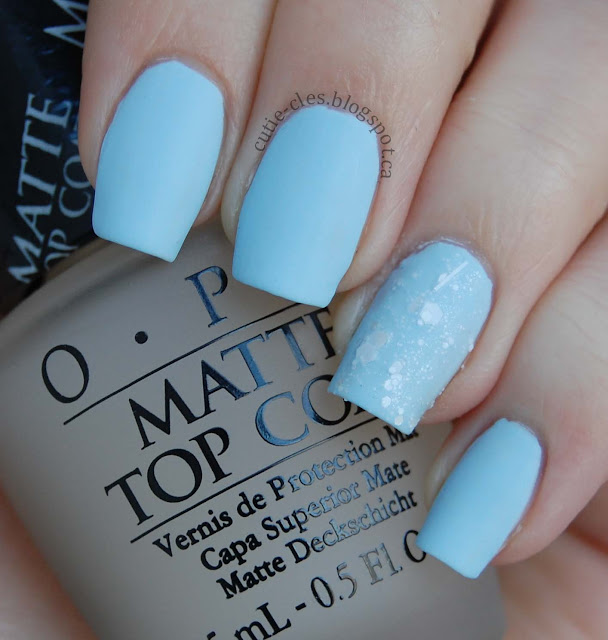 Paleberry OPI Matte Top Coat Swatches & Review