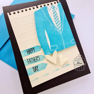 Father's day card, Suit card, Penny black lost without you stamp set, Stamplorations art egde dies, Notebook page die, cards for men, quillish