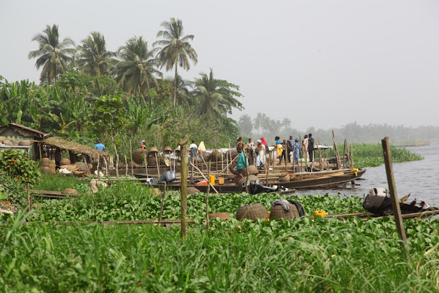 Epe fish market by the lagoon Epe fish market by the lagoon