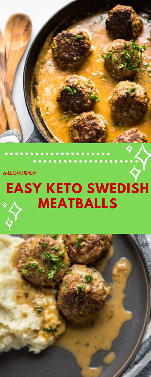 Easy Keto Swedish Meatballs - Nabila Kitchen