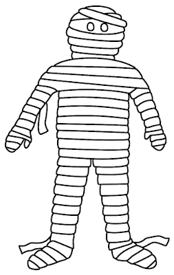 Mummy coloring pages 2
